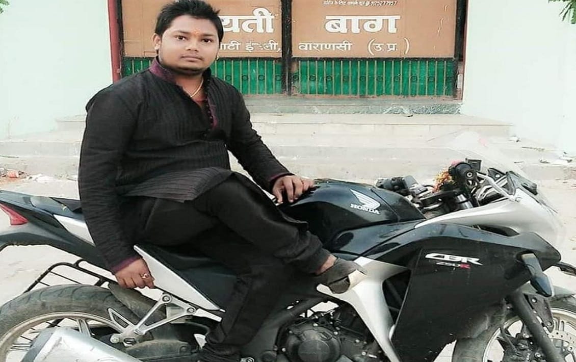 Road accident in varanasi Bike rider guest house owner killed in collision with unknown vehicle