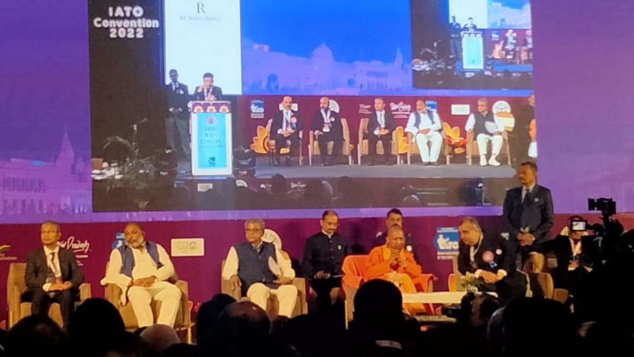 CM Yogi Adityanath addressed 37th Indian Association of Tour operators in Lucknow.
