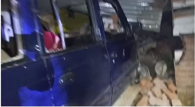 Police vehicle entered in hut late night in ballia allegation three policemen were drunk