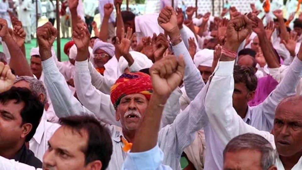 RSS body Bharatiya Kisan Sangh protests Today Against the central Government