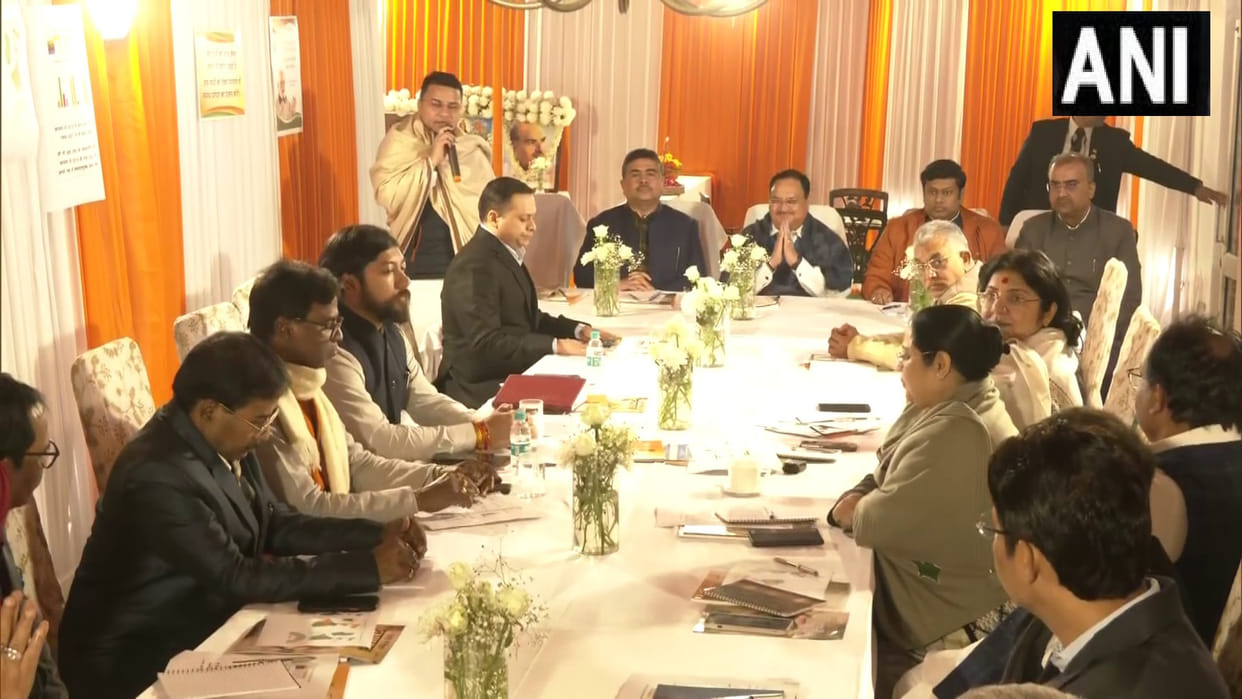 Politics Important meeting of West Bengal BJP Core Group chaired by JP Nadda discussion on election strategy