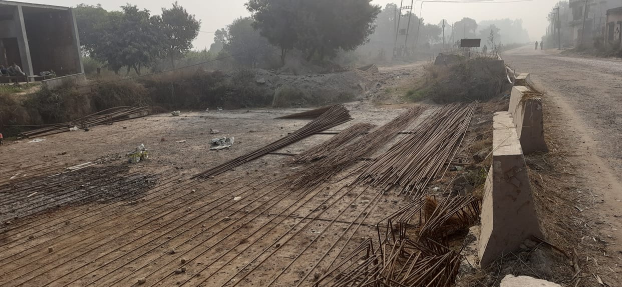 Flyover will not be built in Bitavada, construction material removed