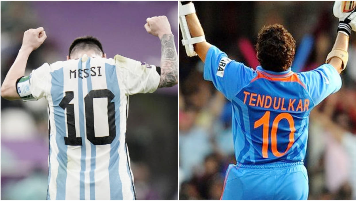 FIFA WC 2022 vs ICC World Cup Final 2011: Sachin Tendulkar Shares Pic Comparing Messi's Journey With India's