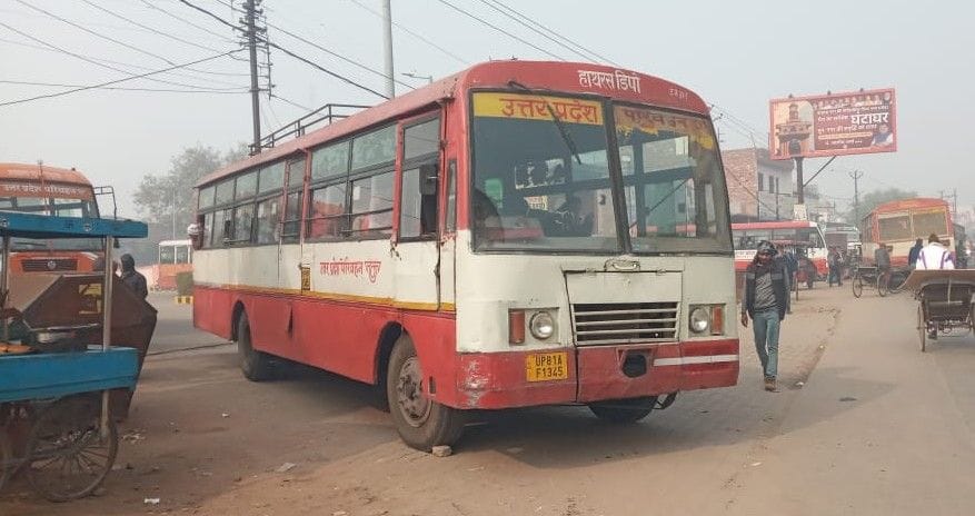 Hathras: Passengers decreased in roadways buses in winter, loss of one lakh daily