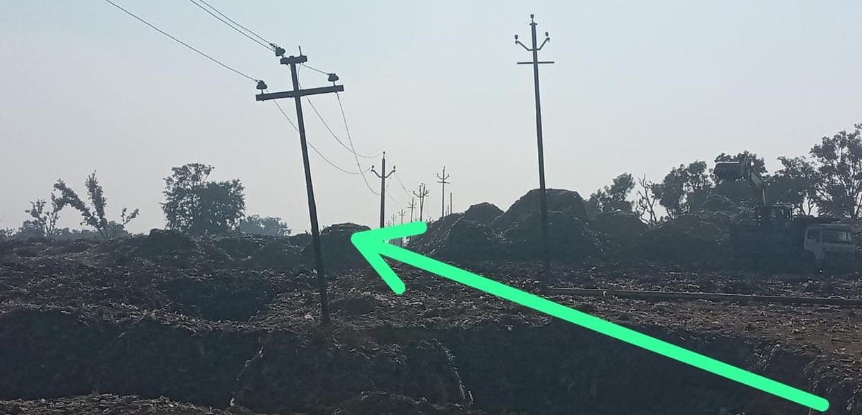Hathras: Wires dangling at garbage collection site, fear of accident