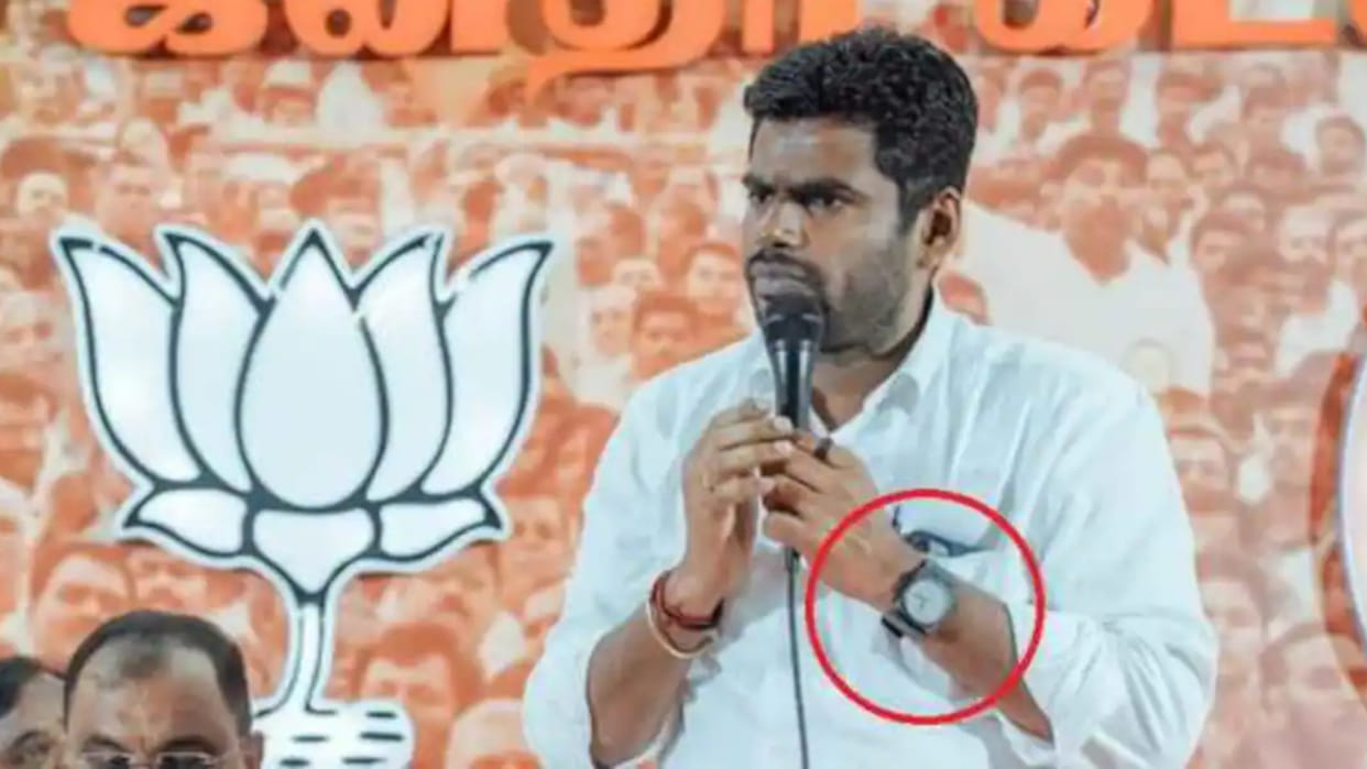Tamil Nadu BJP chiefs expensive Rafale wristwatch sparks Twitter spat with minister