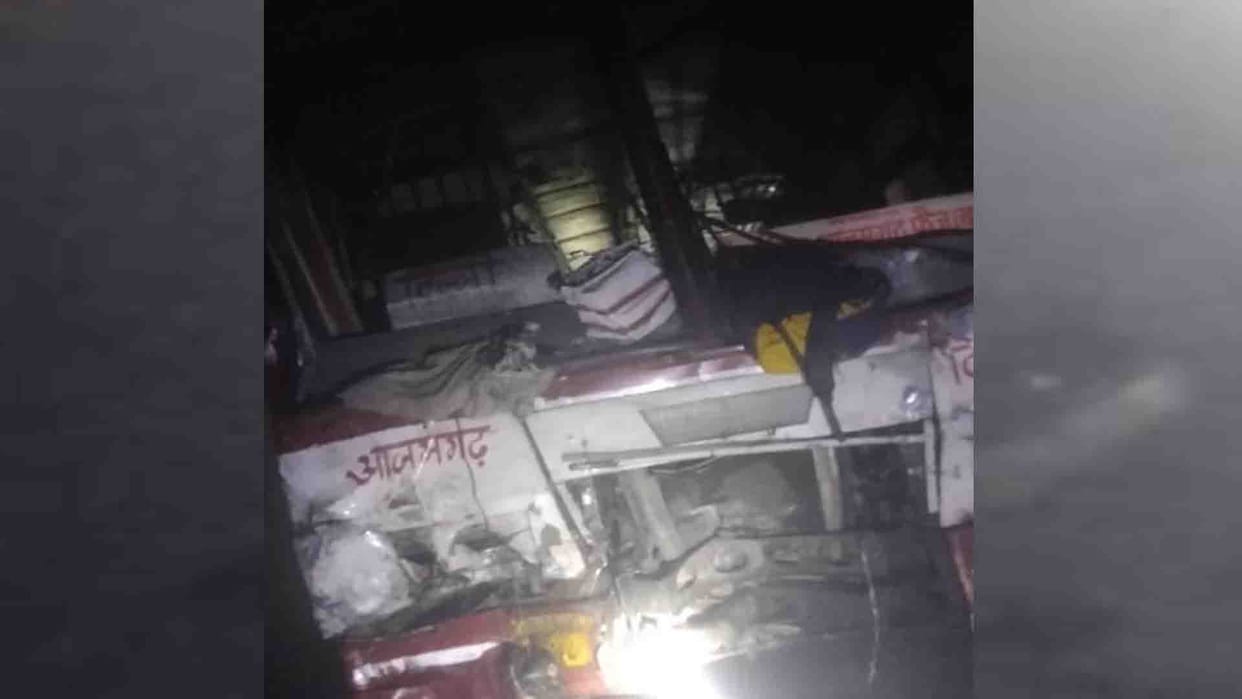 Kanpur: Roadways bus collided with truck, 18 passengers injured