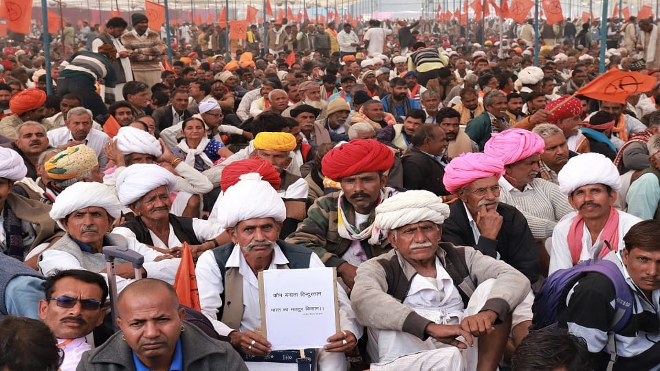 Kisan Garjana Rally which party working in interest of farmers will form government in 2024 we not getting fai