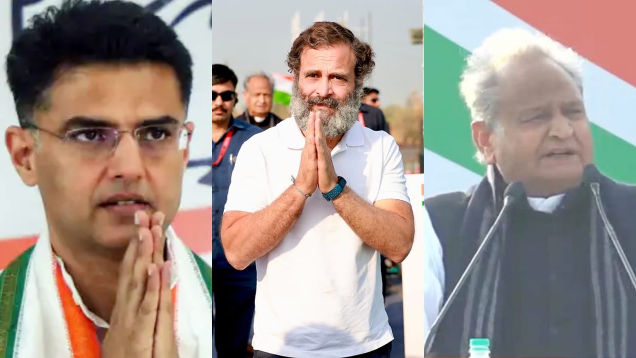 Rajasthan Politics Rahul Gandhi holds high-level meeting with Gehlot-Pilot at Circuit House