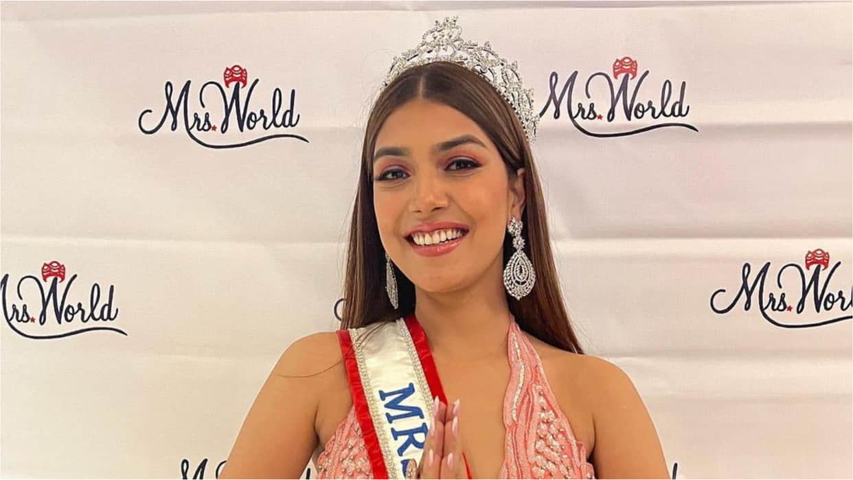 who is sargam kaushal win mrs world 2022 title see beautiful photos