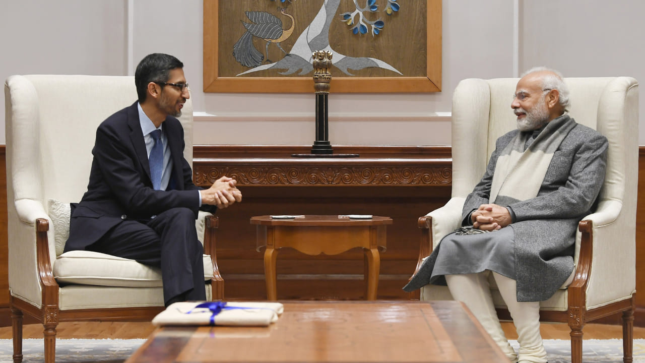 Google CEO Sundar Pichai met Prime Minister Modi after Google for India events