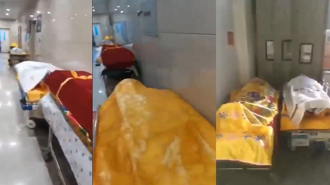 Corona in China: lack of beds and medicines in hospitals, no place to keep dead bodies, see photos