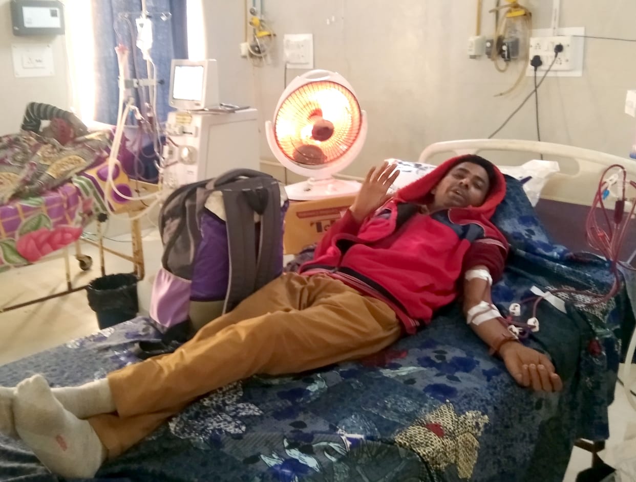 Kidney failure of youth due to high BP, sugar