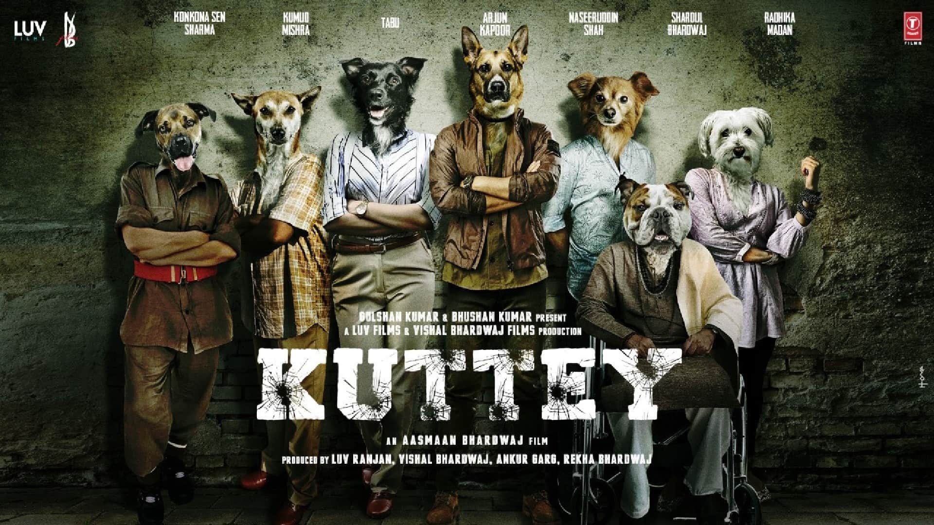 Tabu steals limelight in aasman Bhardwaj debut film kutte trailer vishal Bhardwaj gulzar naseer kumud arjun