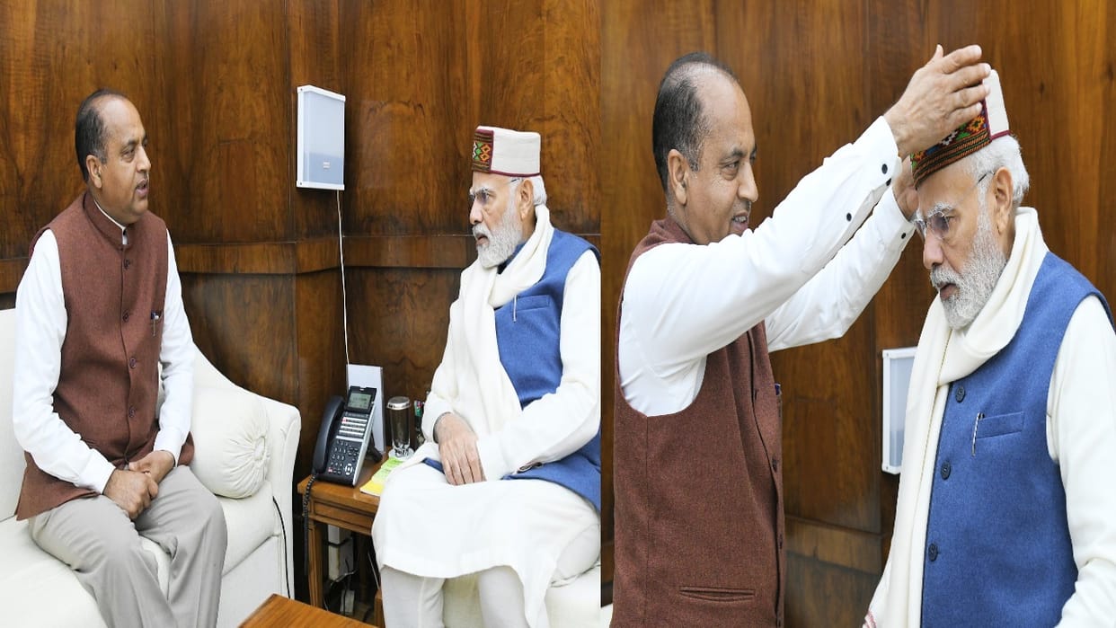 Jairam thakur calls on PM narendra Modi, gave feedback on assembly election results