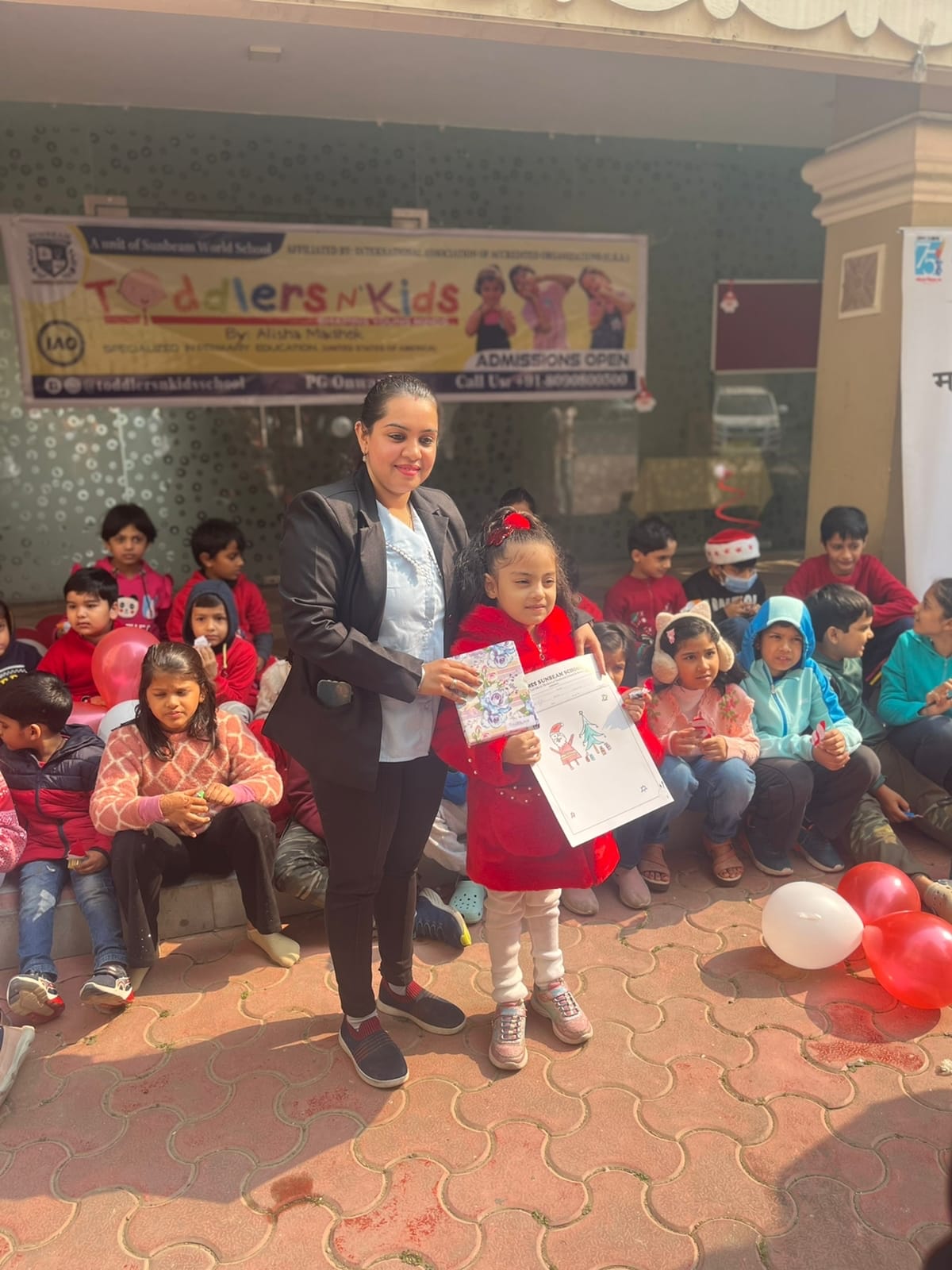 Christmas carnival organized by Toddlers and Kids and Amar Ujala in RWA, the enthusiasm of children