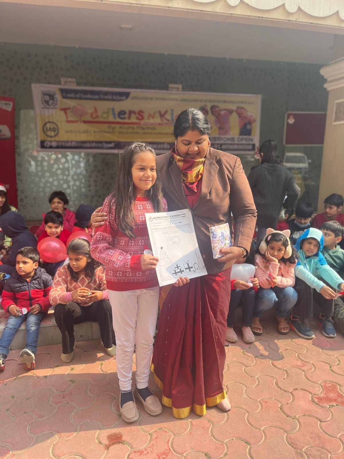 Christmas carnival organized by Toddlers and Kids and Amar Ujala in RWA, the enthusiasm of children