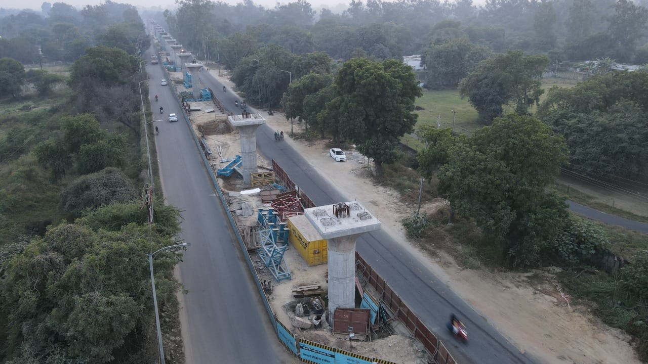 Construction work has gained momentum in elevated section including underground section of RRTS corridor