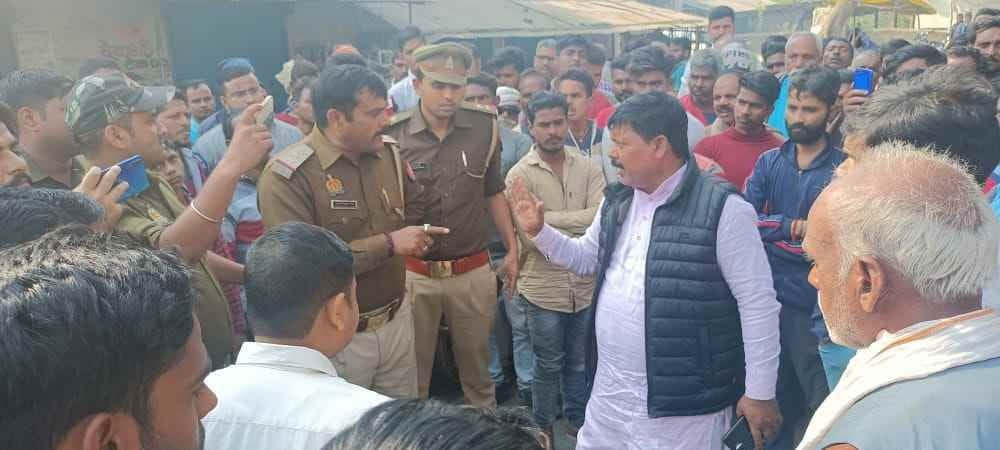 Protest at police post demand for action video of beating of young man went viral