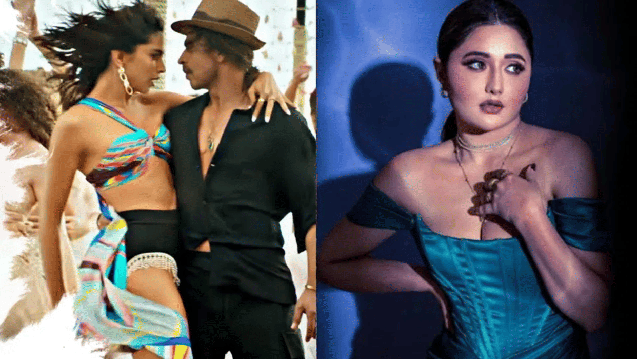 Rashmi Desai support Shahrukh Khan and Deepika Padukone film Pathaan Besharam rang song