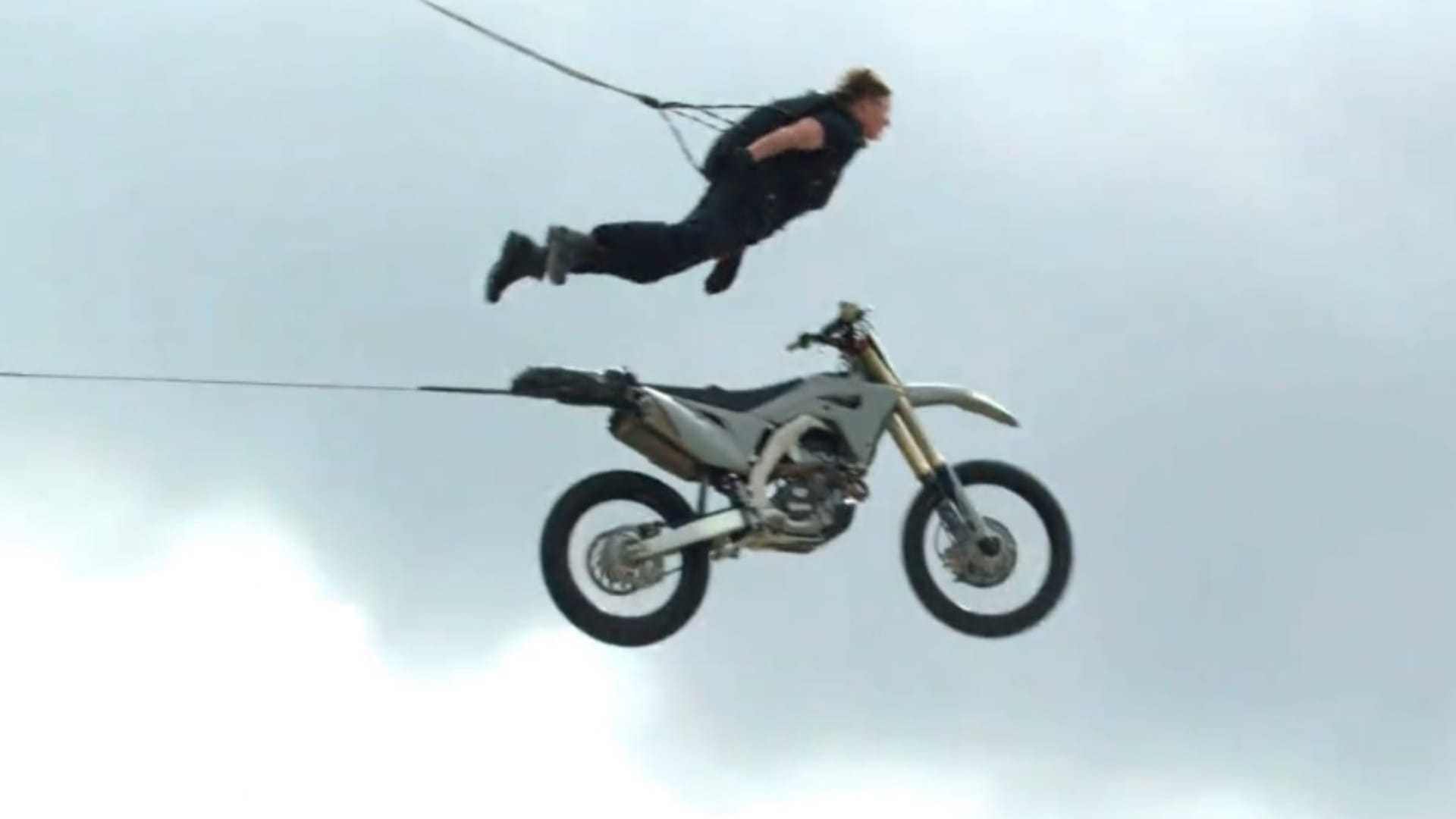 Mission Impossible 7 Tom Cruise Shares video of thrilling stunt sequence video film shooting helicopter stunt