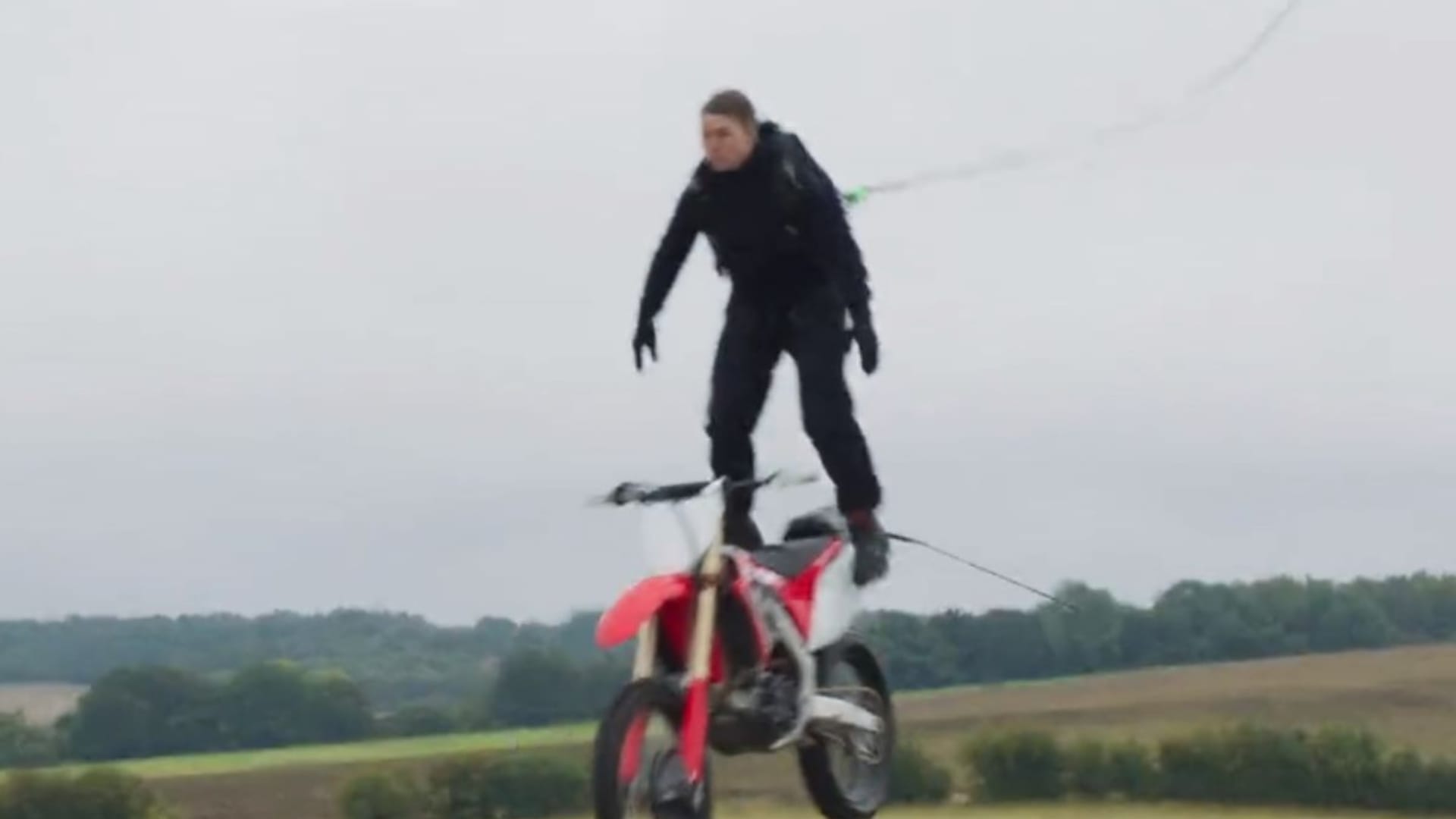 Mission Impossible 7 Tom Cruise Shares video of thrilling stunt sequence video film shooting helicopter stunt