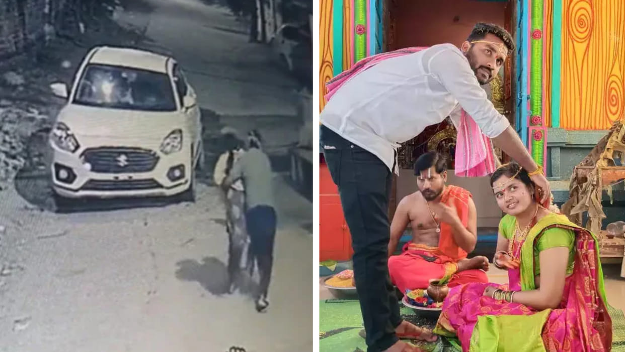 Telangana Sircilla district, 18 year old girl was kidnapped in front of her father