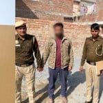 पुलिस की गिरफ्त में आरोपी