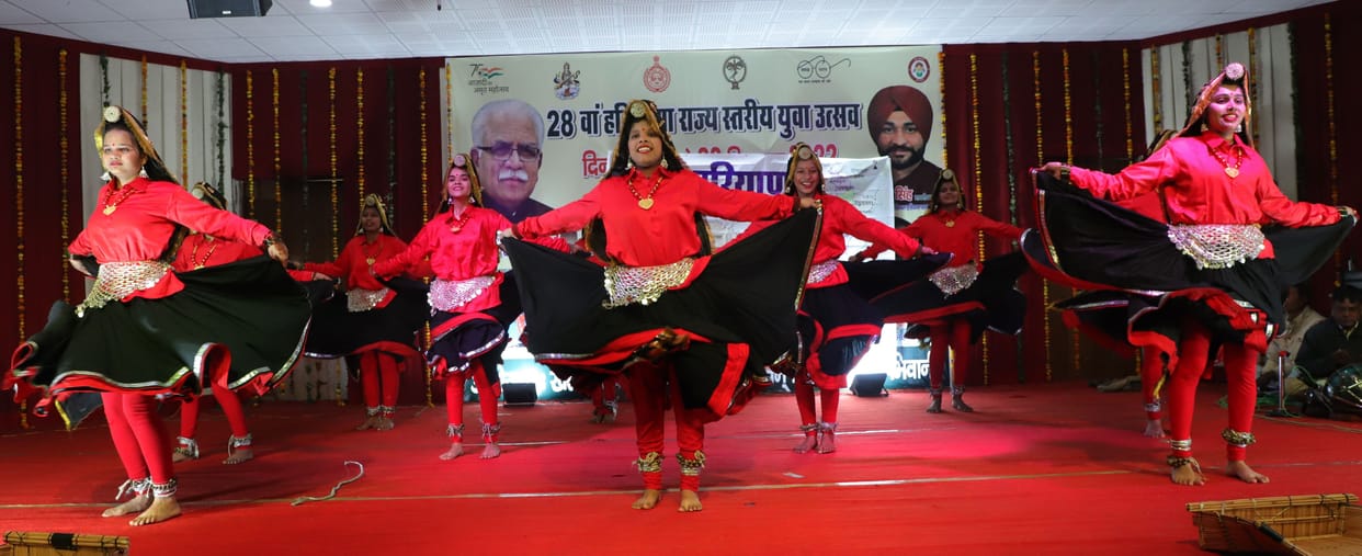 Glimpse of Haryanvi culture in youth festival