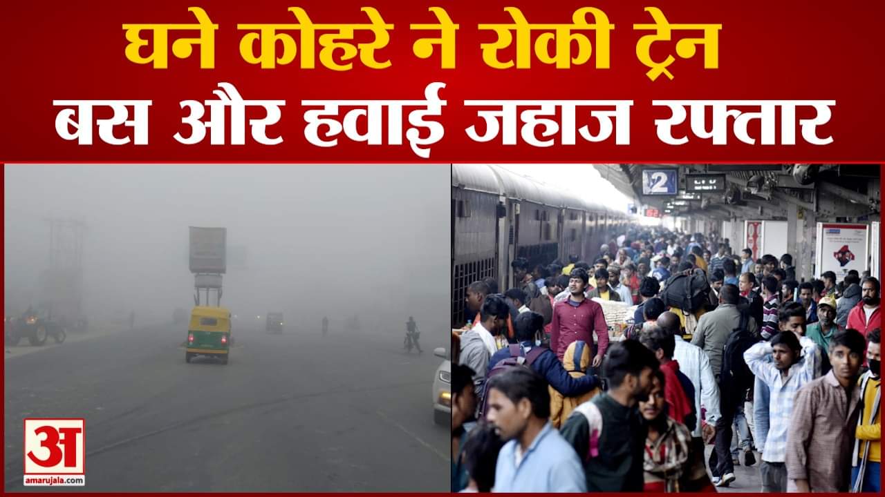 गोरखपुर में कोहरा।