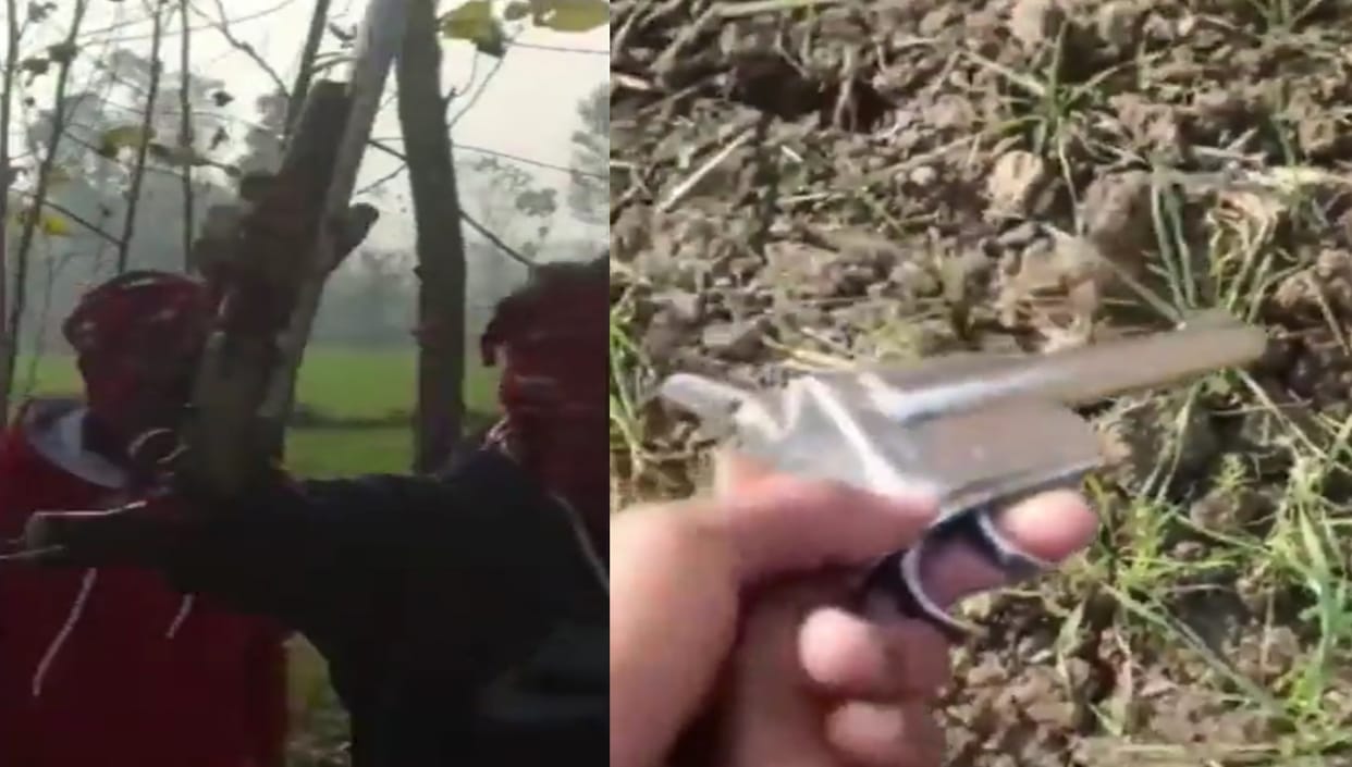 Saharanpur: more than twenty youths were seen waving arms in a farm Before civic elections