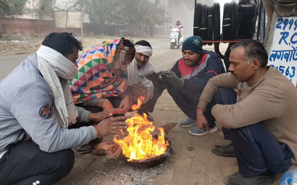 The maximum temperature dropped up to 4.5 degrees, cold on children and the elderly