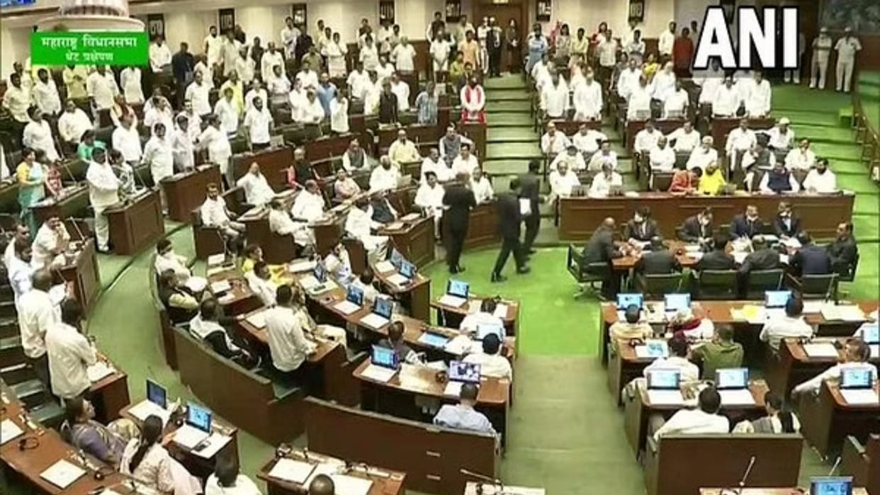 Maharashtra Council adjourned thrice as Opposition targets CM Shinde over Nagpur land case