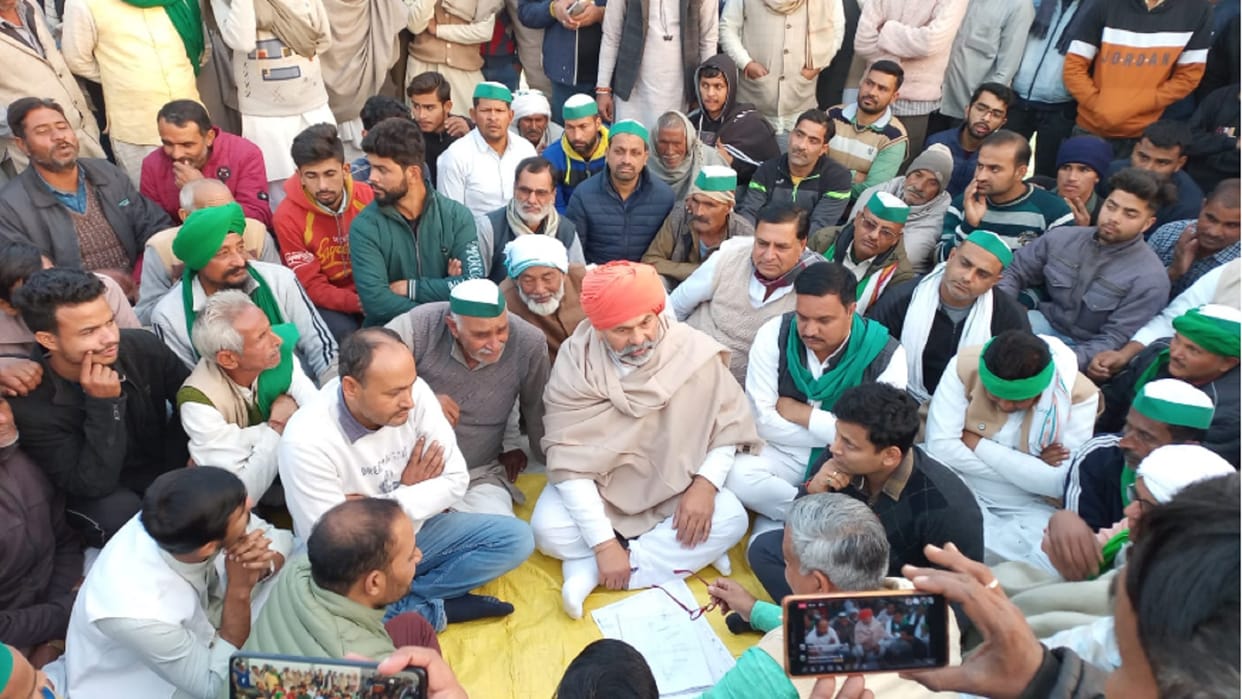 Rakesh Tikait announcement construction of Panipat-Khatima highway will not be allowed till underpass is built