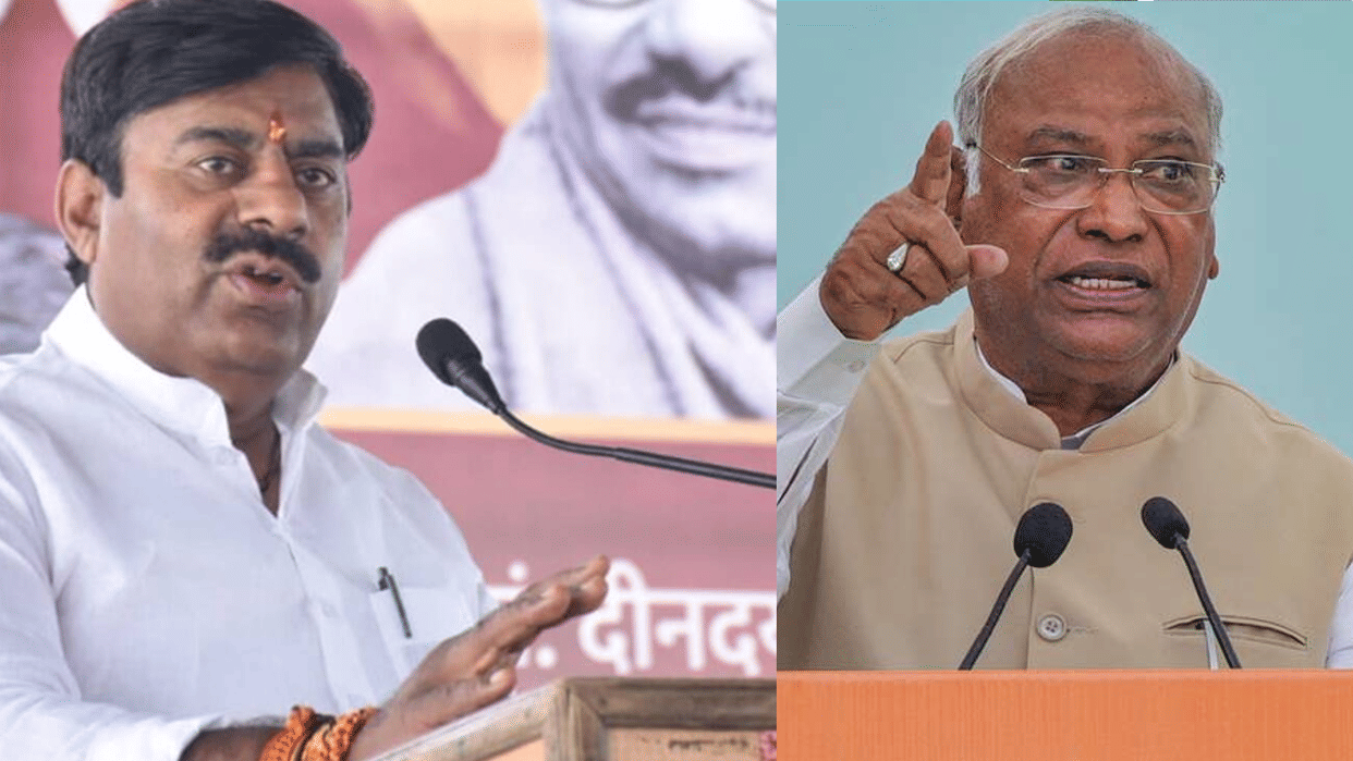 BJP MLA Rameshwar Sharma taunt on Mallikarjun Kharge statement Said - Sonia Gandhi's court dogs roam like this