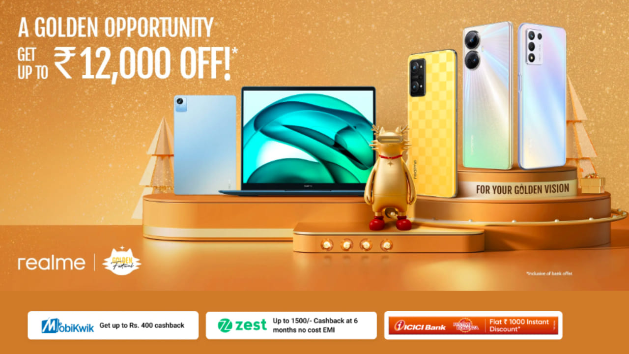 Realme Golden Festival Sale on Christmas Buy Phones For Less Than Eight Thousand
