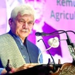 जम्मू कश्मीर के उपराज्यपाल मनोज सिन्हा।