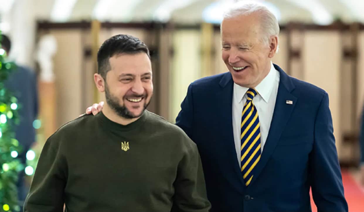 Us President Joe Biden Discusses About Current Issues in Russia With Zelenskyy