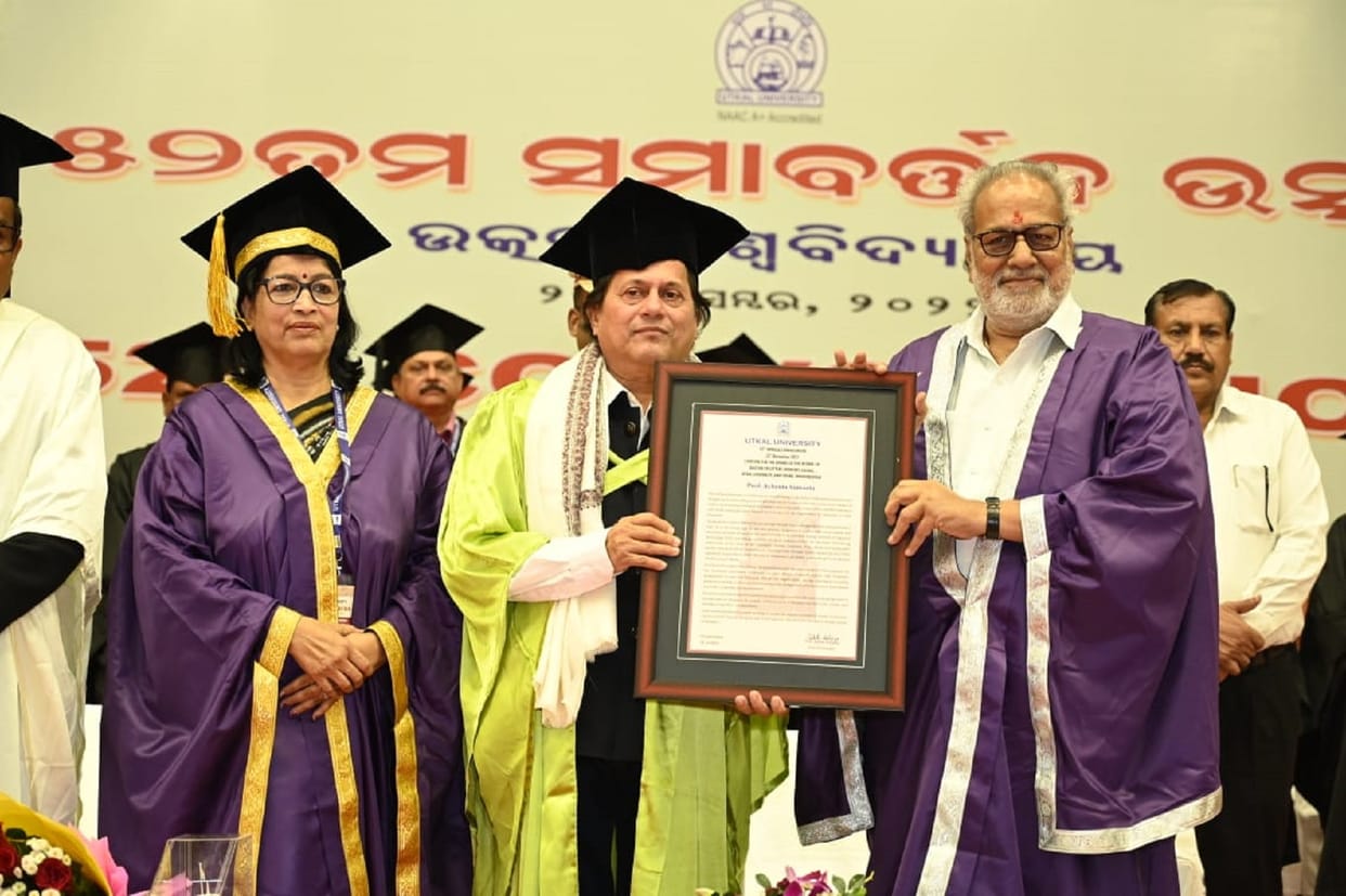 Bhubaneswar: Utkal University confers honorary doctorate on Dr. Achyuta Samanta