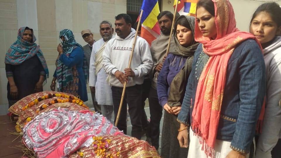 105 year old woman last rites performed by her daughter in law in Sonipat