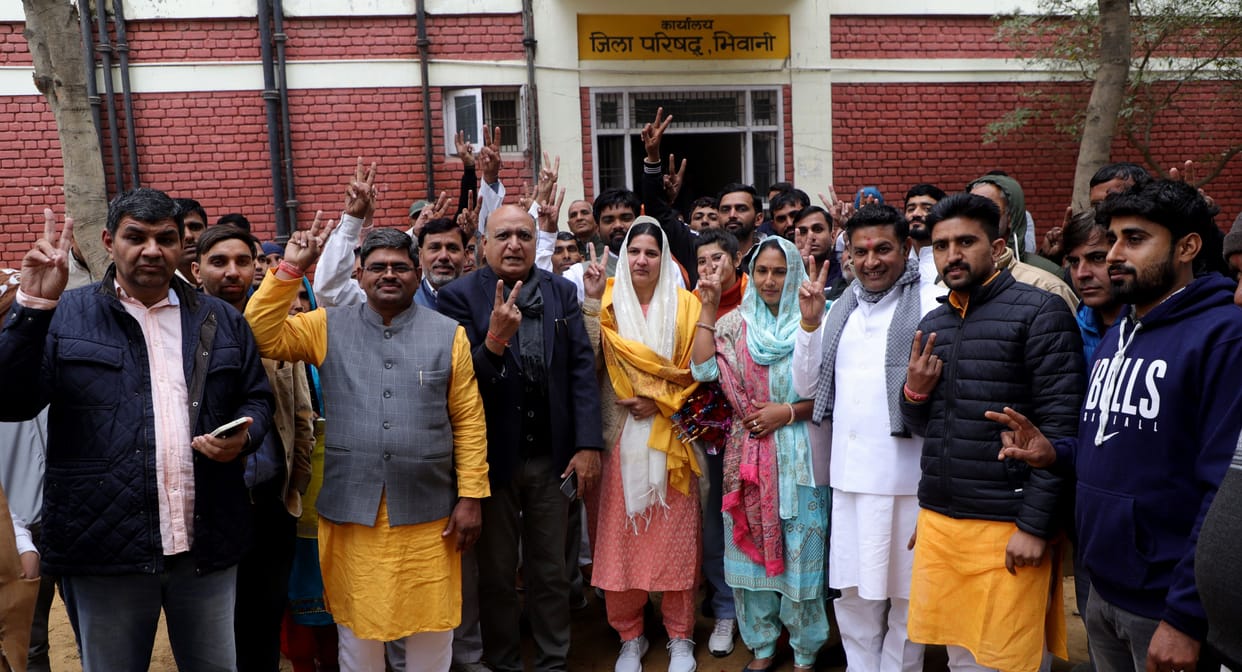 BJP-backed Anita became the chairperson of the Zilla Parishad
