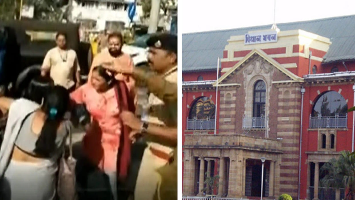 maharashtra news updates Woman attempts self immolation outside Vidhan Bhavan Thane NCP leader activists booke