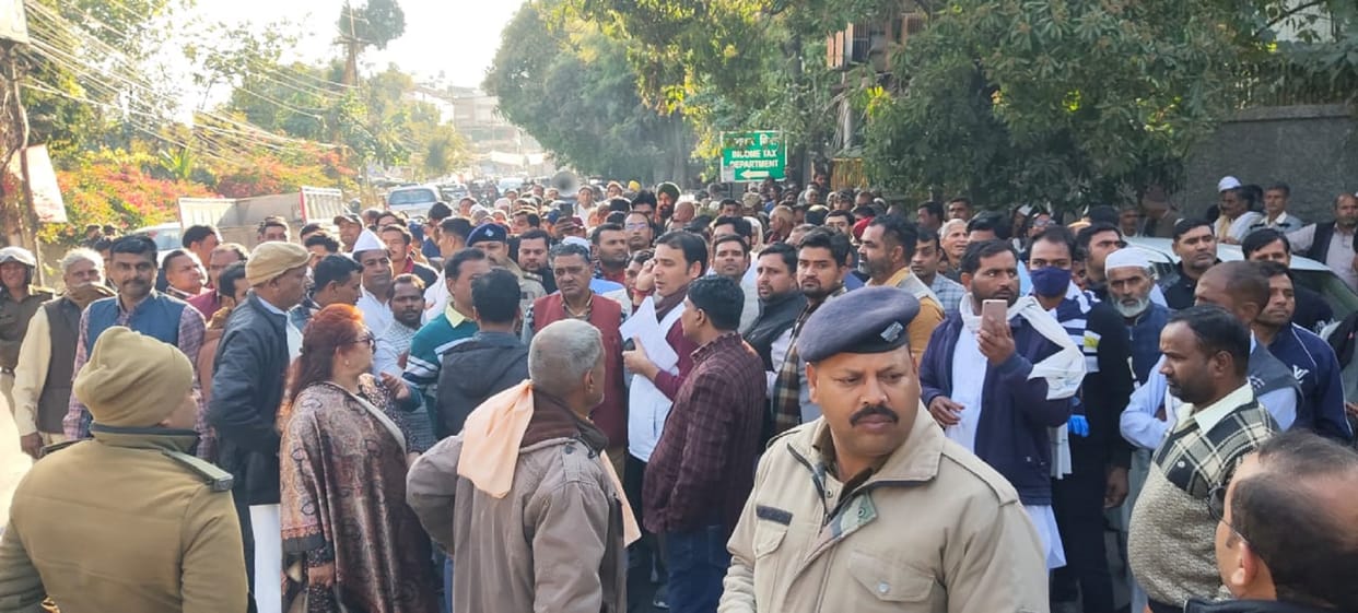 Champion's supporters protest