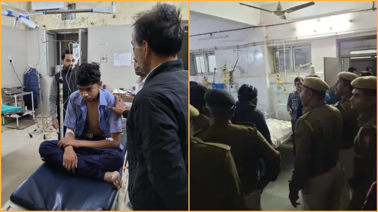 Accident in Banswara school children injured after jeep collided with vehicle