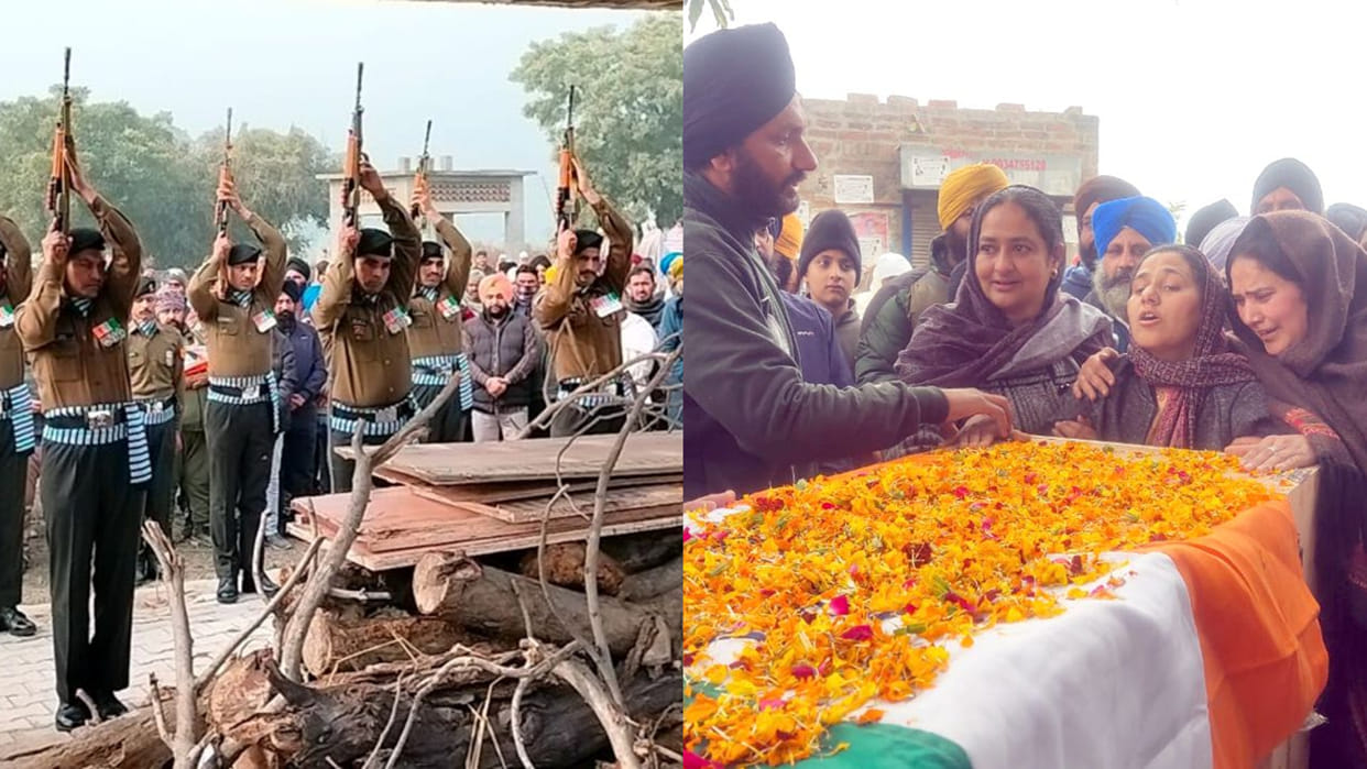 Naib Subedar given last farewell with state honours in Jind