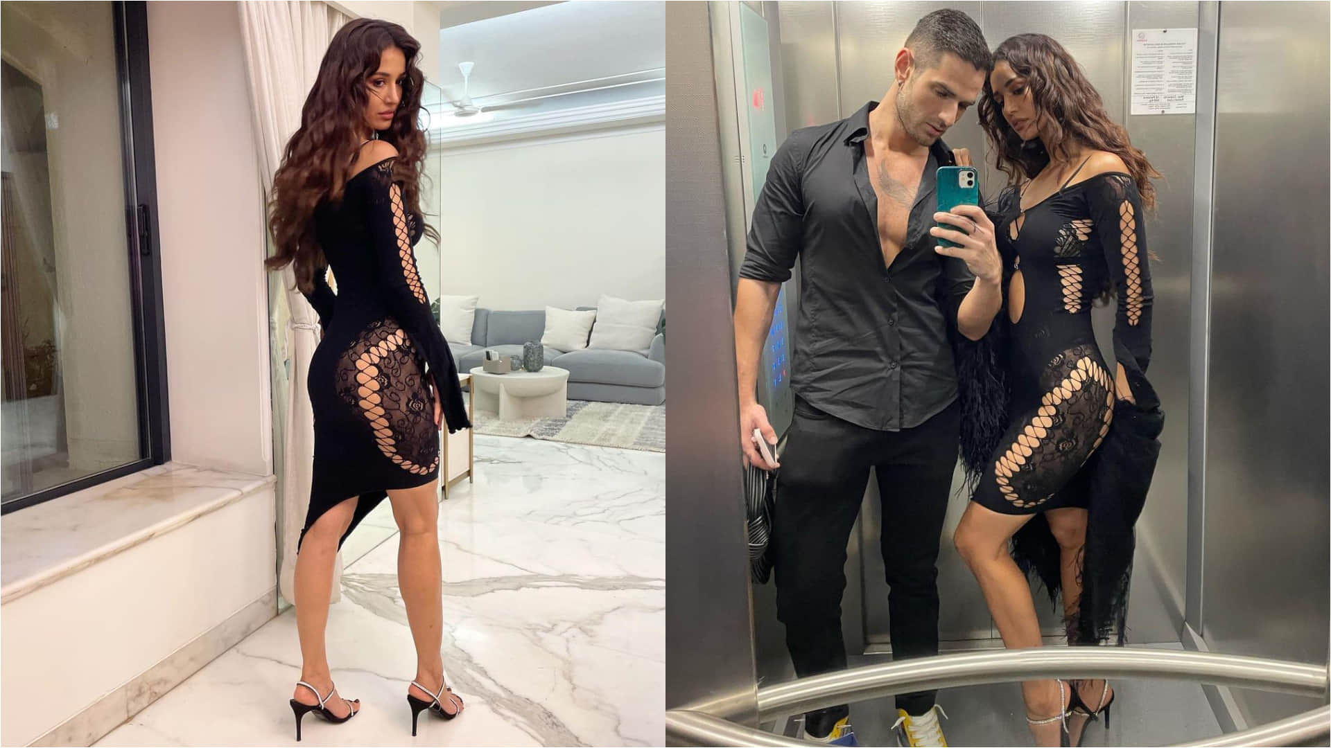 disha patani dress smokey cut out design picture share with rumored boyfriend