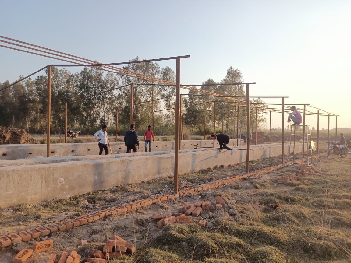 Gaushala being built in 37 bighas in Tibri