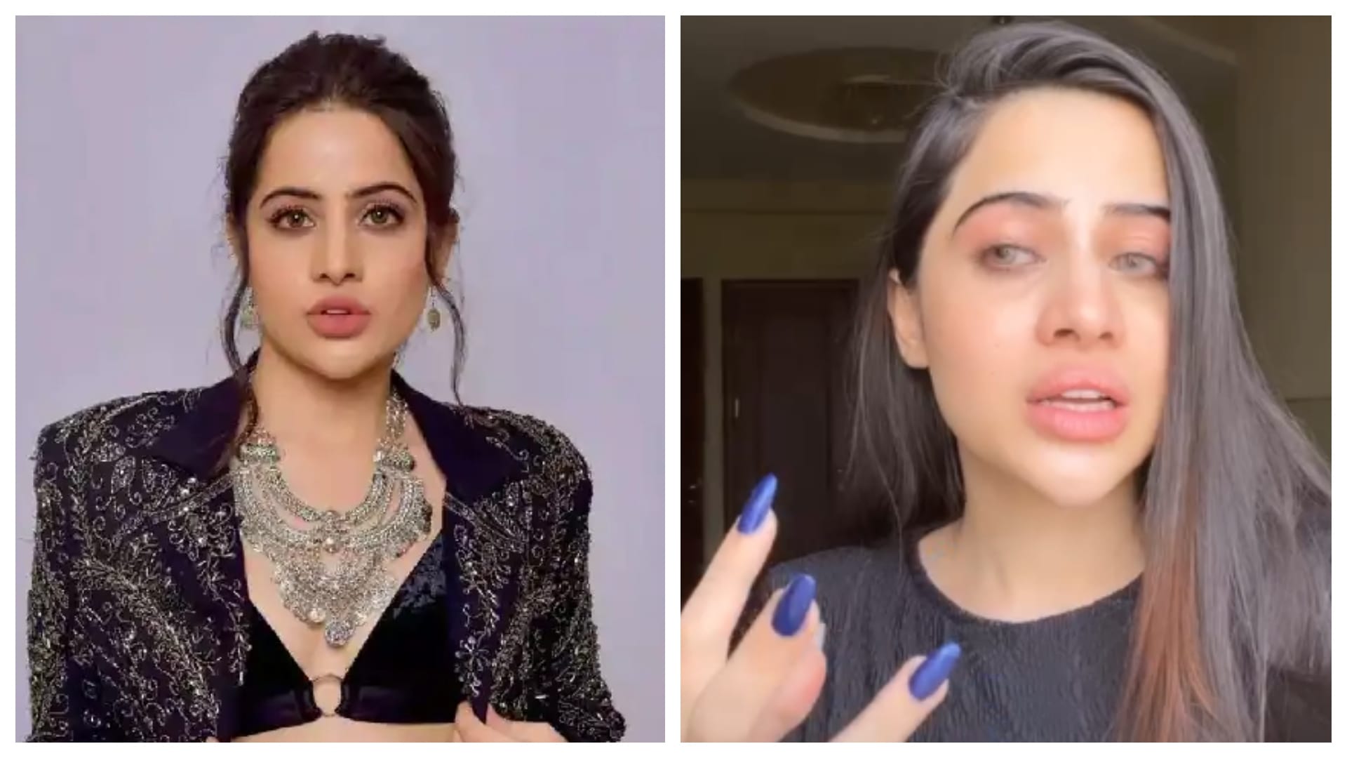 urfi javed swelled eyes and no makeup looks actress hiding her face from camera