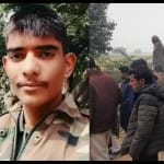 ग्रेनेडियर विकास कुमार की शहादत से गमगीन ग्रामीण।