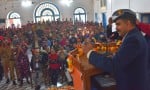 मैथोडिस्ट गर्ल्स इंटर कालेज में क्रांतिकारी राम अवतार दीक्षित स्मृति उत्सव में अपने विचार रखते